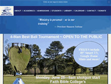 Tablet Screenshot of faithbiblecollege.com